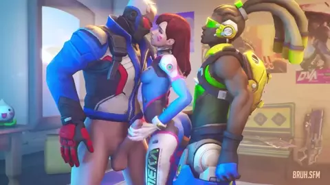 D.Va x Lúcio x Soldier 76 - Bruh-sfm