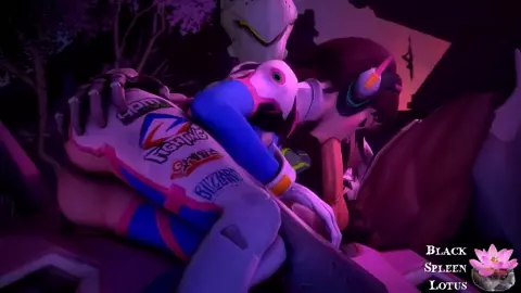 D.Va Sucks Genji Cock - Black Spleen Lotus