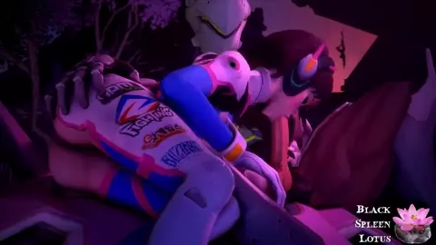 D.Va Sucks Genji Cock - Black Spleen Lotus