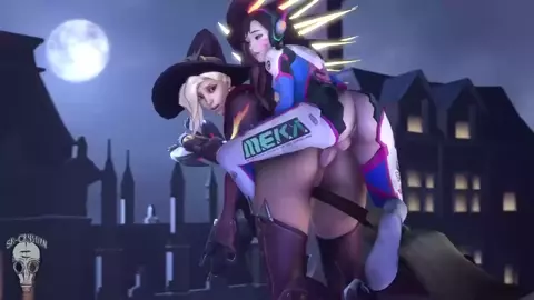 D.Va Fucks Mercy in the Ass - Sr-Crystian