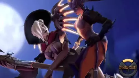 Demon Symmetra x Witch Mercy - Xshdw