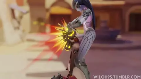 Widowmaker Facefucks Mercy - Wiloh95