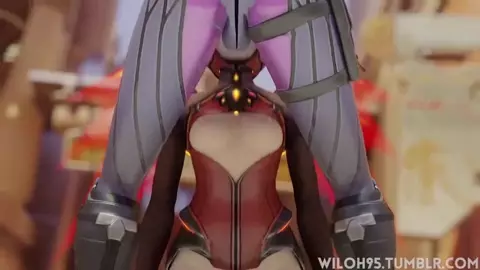 Widowmaker Facefucks Mercy - Wiloh95