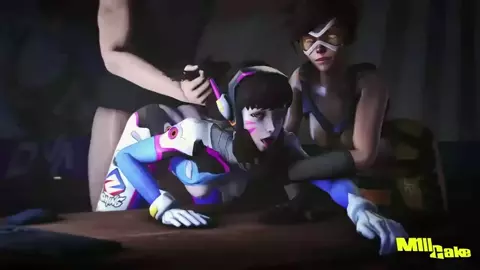 Tracer and D.Va Threesome - M1llcake