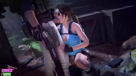 Lara Croft Sucking Dick - Lesdias