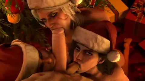 Geralt of Rivia Christmas Blowjob - Batesz