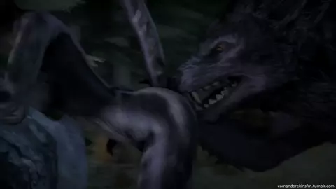 Khajiit Fucked in the Ass by a Werewolf - Comandorekin