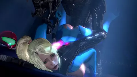 Samus Aran Doggystyle Fuck with an Alien - Ambrosine92