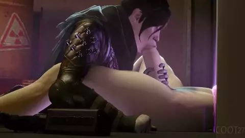 Wraith from Apex sucking a dick - Coot27