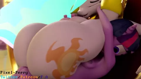 Celestia X Sparkle - Pixel-Perry