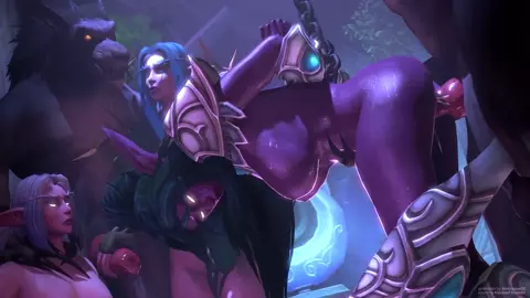 Worgen X Tyrande - Ambrosine92