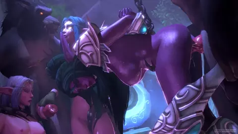 Worgen X Tyrande - Ambrosine92