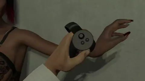 SM slut Elisha from Dr. Deviant VR game