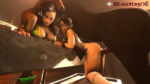 Relaxing with horses