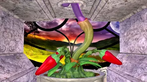 plant makes blowjob for dickgirl - Azantar