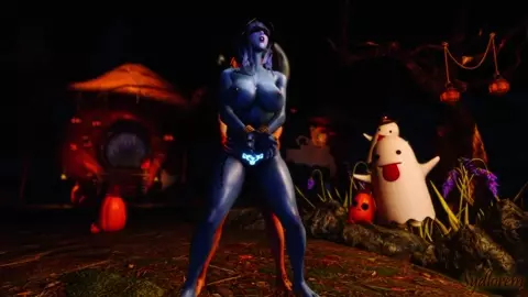 [Futa x Female] Spooky time with Pei