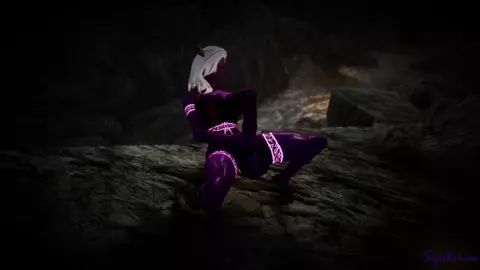 Yeena taking care of her massive horse cock