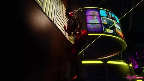 Erana welcome you to Cyberpunk with her horse cock