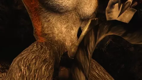 Khajiiti Teen Becomes Imprisoned Werewolf's Fuck Toy