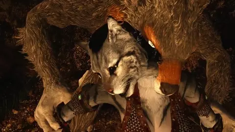 Khajiiti Teen Becomes Imprisoned Werewolf's Fuck Toy