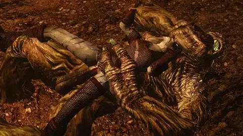 Khajiit Worships A Troll's Massive Throbbing Fuck Pole