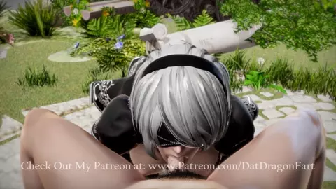 [Dat Dragon Fart] 2B Gokkun (Blindfolded)