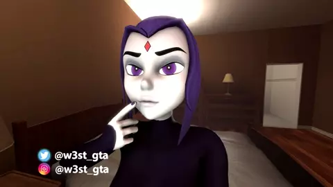 Raven Giantess Sitting Face