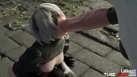 2b deep throats a horse