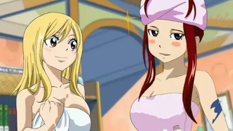 [Drawn-Hentai] Fairy Tail Shower Foursome