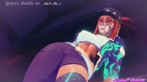 KDA Akali foot fetish socks