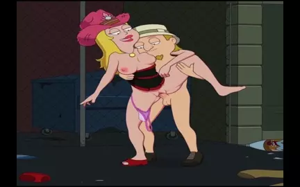 American Dad - Horny Francine fucking with Jeff in the public street