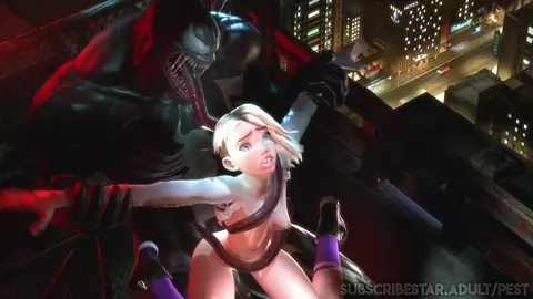 Spider Gwen fucked by Venom