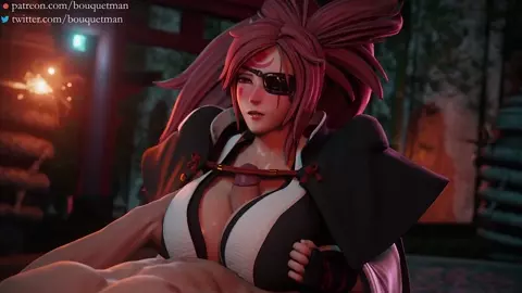Baiken Titfuck clothed