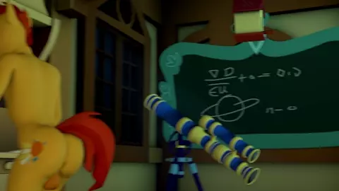 Sunburst and Stellar flare futa on male