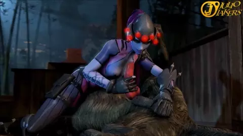 Widowmaker sucks big pog denis until he cums