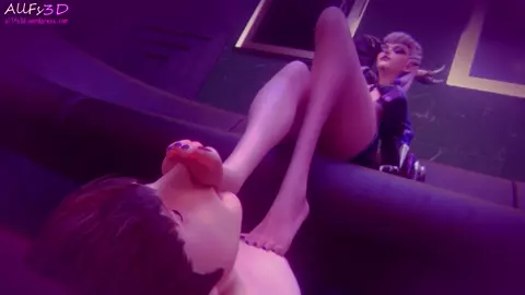 KDA Evelyn foot fetish