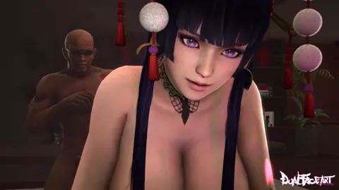 AMOZ Nyotengu and Zack (Dual-Face-Art) [Dead or Alive]