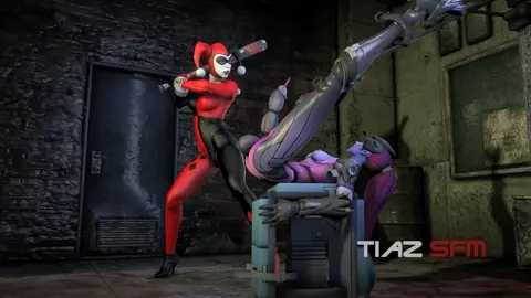 Harley Quinn and Widowmaker Cock and Ball Torture [tiaz-3dx]