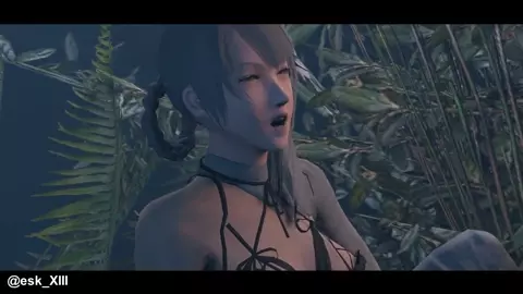 Kaine getting off in the forest of myth