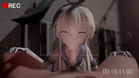 Bitch Shimakaze Blowjob [Aobee]