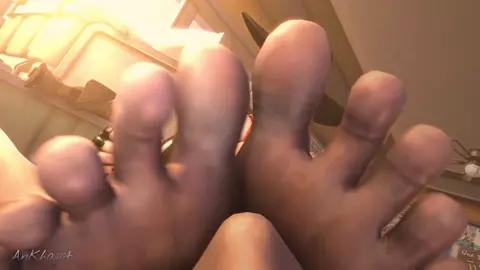 [AnKhajiit] - Ashe's Foot Fetish Handjob