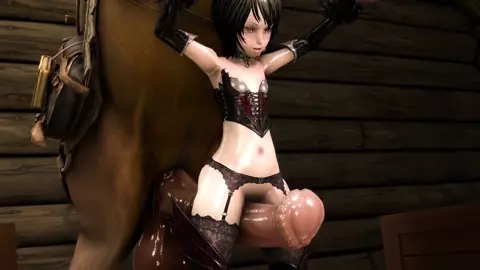 Elin Impregnated By Horse [Eshu-chan]