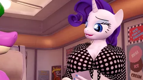 Rarity and Spike - What's on the Menu?