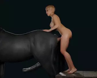 Futa fucks Male Horse