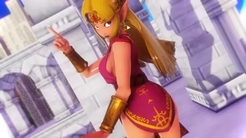 SSBU Zelda big butt hitbox