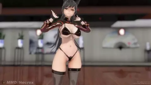 【MMD】Girls Day - Atago Thicc Bikini (Azur Lane)