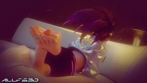 Akali Footjob