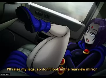 Raven gets fucked in the car (AccelArt)