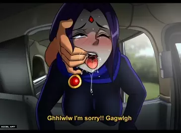 Raven gets fucked in the car (AccelArt)