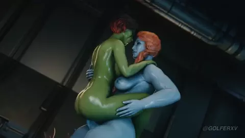 Gamora And Lady Hellbender [Golferxv]